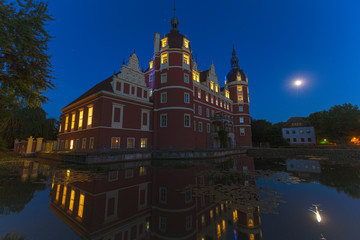 Fototapeta premium The Castle at Bad Muskau on the border of Germany and Poland