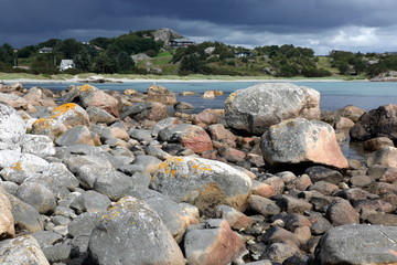 Fototapeta na wymiar Norwegian coast, near Bergen