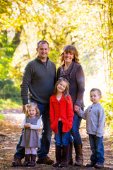 Fototapeta premium Family of Five Outdoors