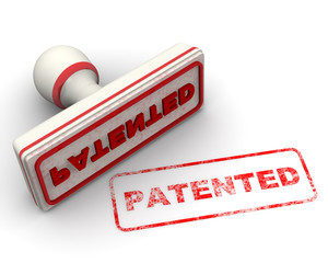 Patented (Запатентовано). Печать и оттиск
