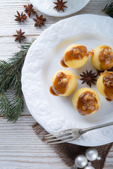 Potato dumplings with a meat filling