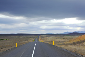 Scenic road on iceland