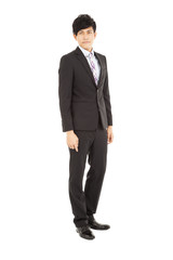 Full length of  young businessman standing