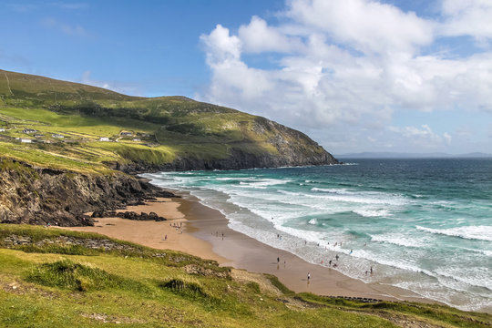 Strand und Wellen am  Slea Head