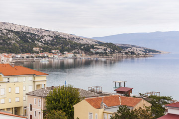 Obraz premium Panoramablick auf Baska / Kroatien