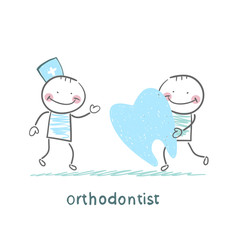 orthodontist patient receives a bad tooth
