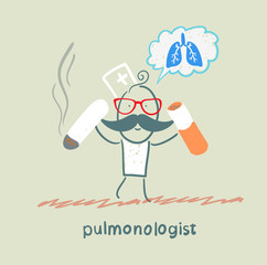 pulmonologist spoils cigarette