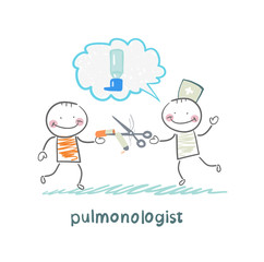 pulmonologist scissor cigarette patient