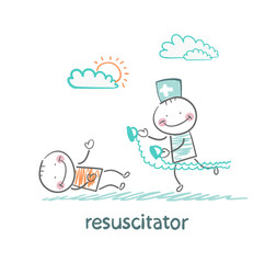 resuscitation in a hurry to sick patient