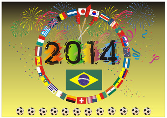 Happy New Jear 2014 in Brasilien