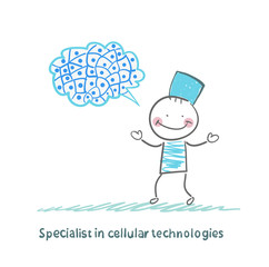 Specialist in cellular technologies thinks of cells