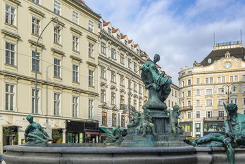 Fototapeta na wymiar Donner Fountain, Vienna