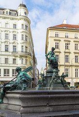 Fototapeta na wymiar Donner Fountain, Vienna