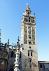 Giralda tower, the belfry of the Cathedral of Sevilla