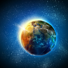 Obraz na płótnie Canvas Planeta Ziemia