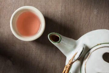 Still life tea pot and  cup,