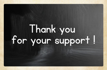 thank you for your support !
