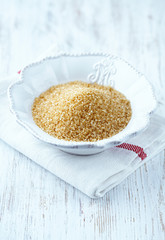 Bowl of brown sugar