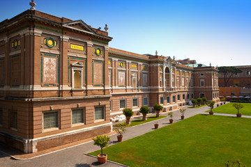 View on  Vatican Museum in Rome, Italy