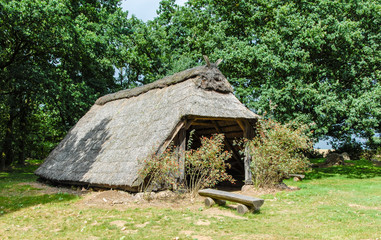 Reetgedeckter Schafstall