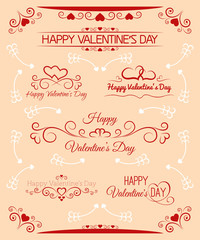 Inscriptions beautiful set for Valentine's Day - 59606317
