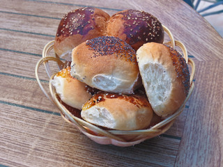 Buns in a basket