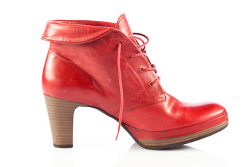 Winter shoes isolated on a white background