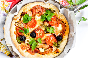 Homemade pizza