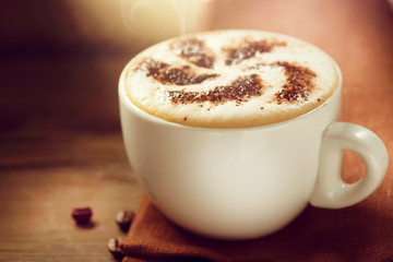 Cappuccino. Cup of Cappuccino Coffee