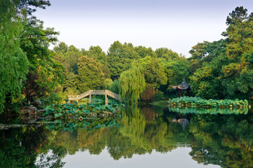 Fototapeta premium Hangzhou west lake natural scenery， in China