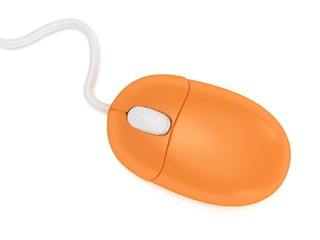 Computer mouse.  3d render.