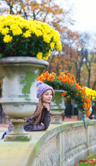 Parisian girl in the Gardens of Luxembourg