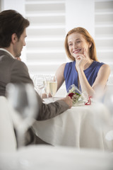 romantic dating at restaurant
