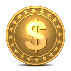 Dollars money coin