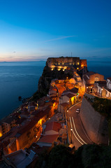 The center of Scilla at sunset.