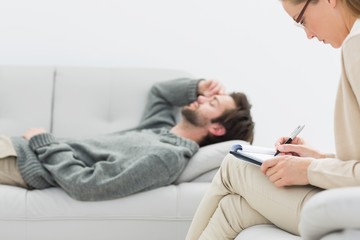 Man in meeting with a financial adviser