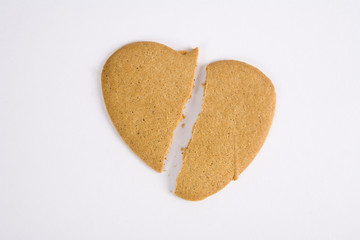 Broken gingerbread heart