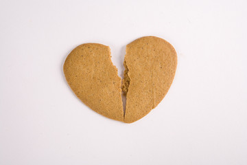 Broken gingerbread heart