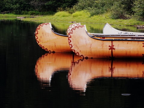 Rivi&egrave;re Qu&eacute;bec Am&eacute;rique Canada Cano&euml; Indien Lac Lake Indian