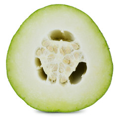Winter melon on white background