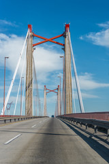 Fototapeta premium Zarate Brazo Largo Bridge, Entre Rios, Argentina