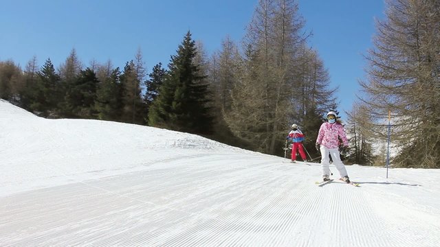 ski en famille dans les Alpes