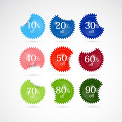 Discount Labels, Tags Set