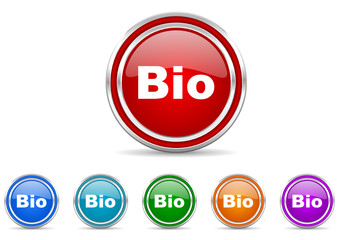 bio icon vector set
