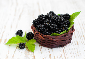 Basket  of Blackberries