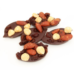 Mendiants au chocolat - Chocolat aux fruits secs
