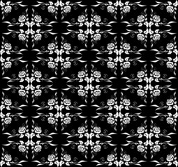 Seamless background with roses