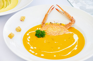 Delicious crab soups