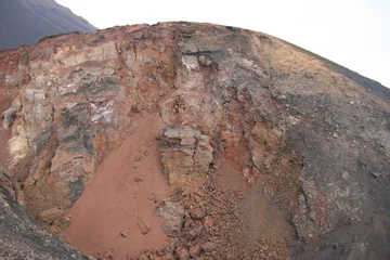 Fototapete Vulkan Krater eines Vulkans