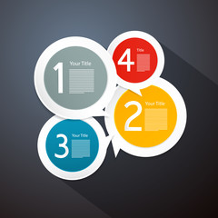 Vector Progress Steps for Tutorial, Infographics